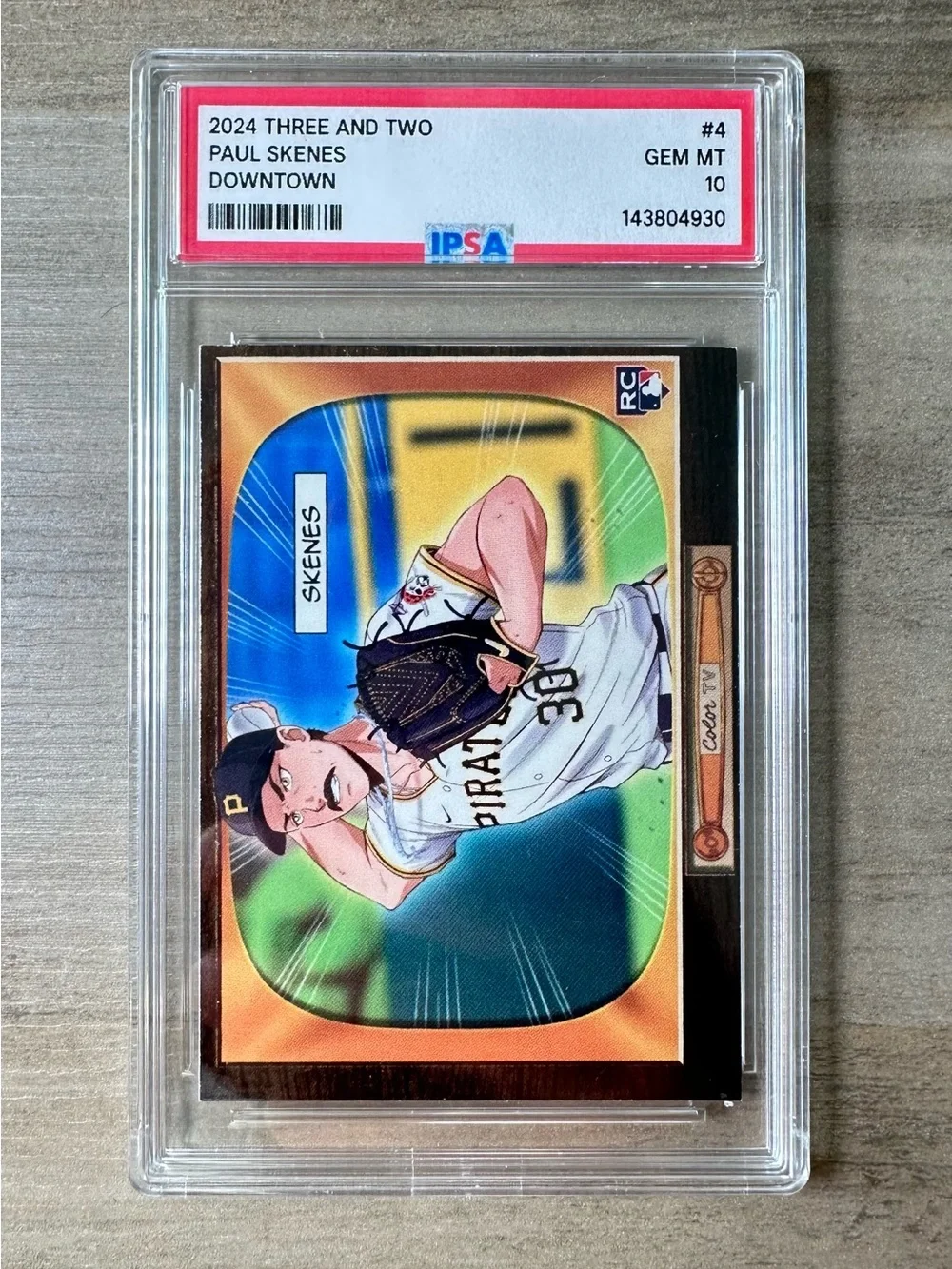 Paul Skenes 2024 Topps Anime #BA-17 Gem Mint 10 Novelty Baseball Card. Pirates.
